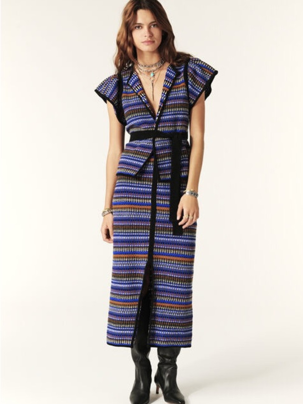 NWT ba&sh Flame Midi Skirt Set